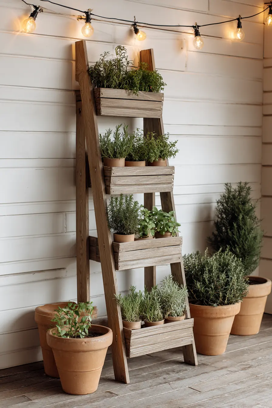 Tiered Herb Ladder Box