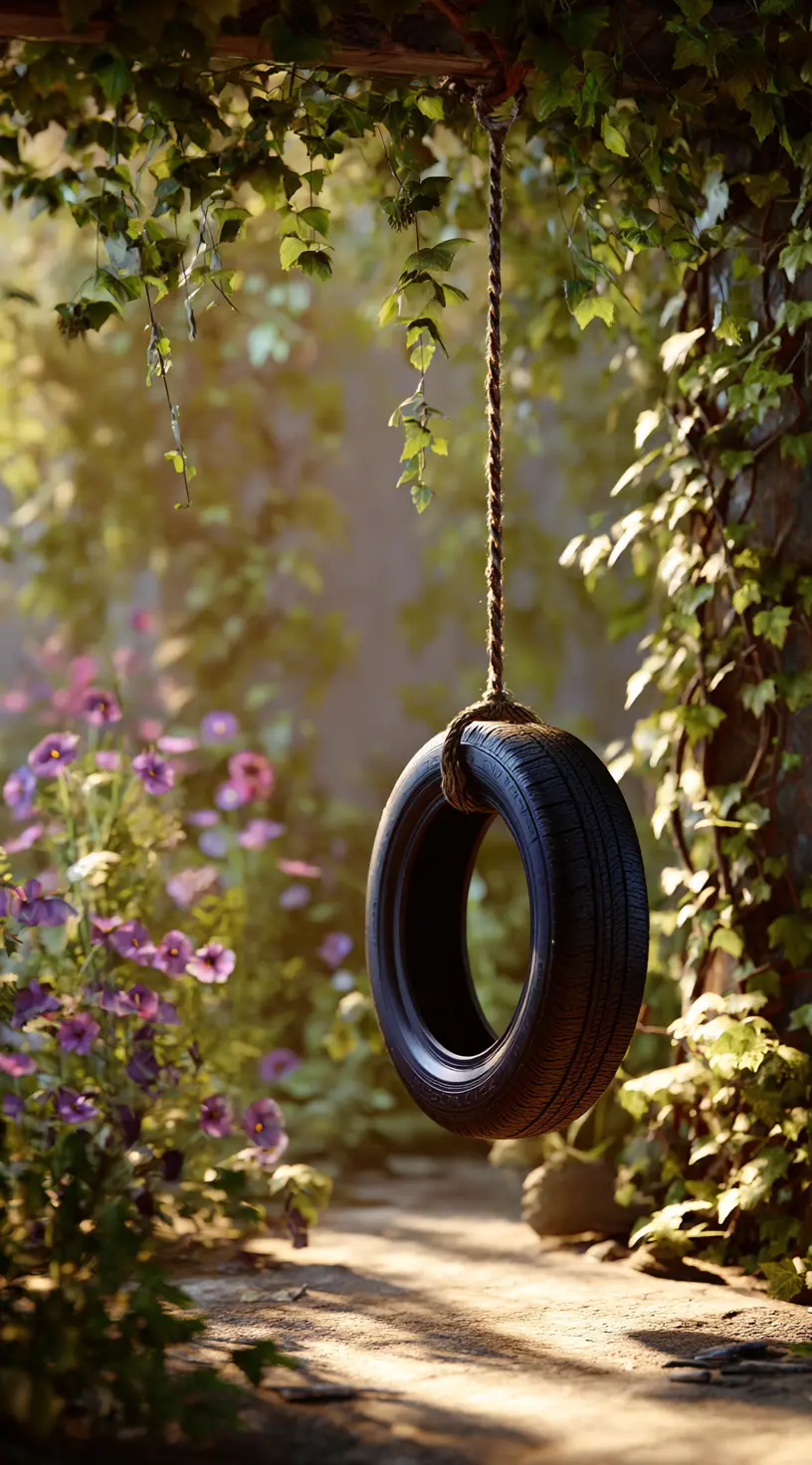 Tire Swing on a Sturdy Frame