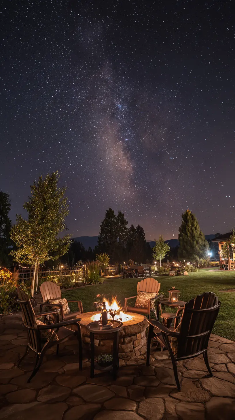Use Gravel or Pavers for a Low-Maintenance Firepit Zone