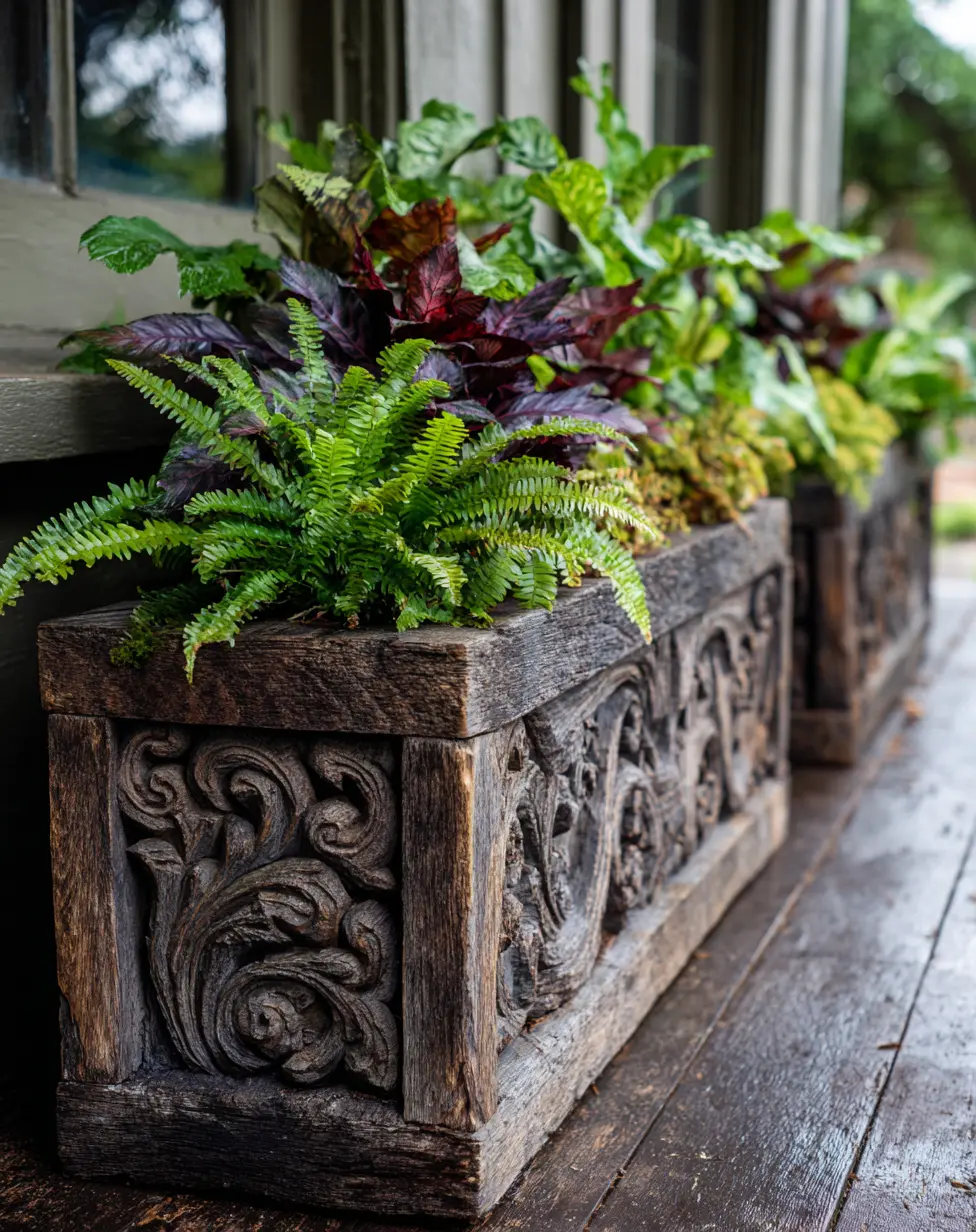 Whimsical Wooden Planter Design