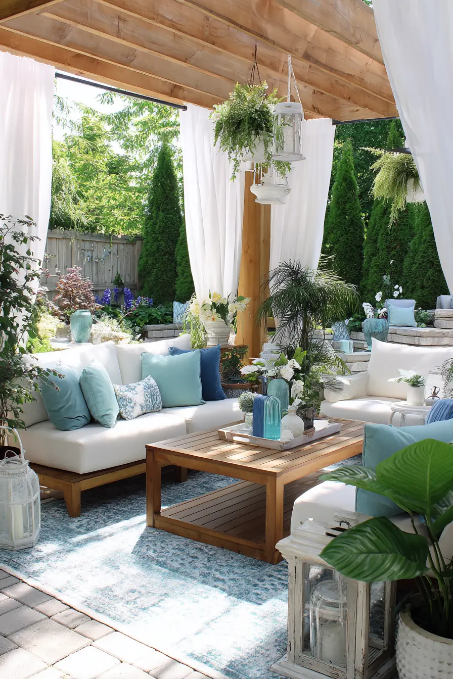 Coastal Chic with Sailcloth Canopy