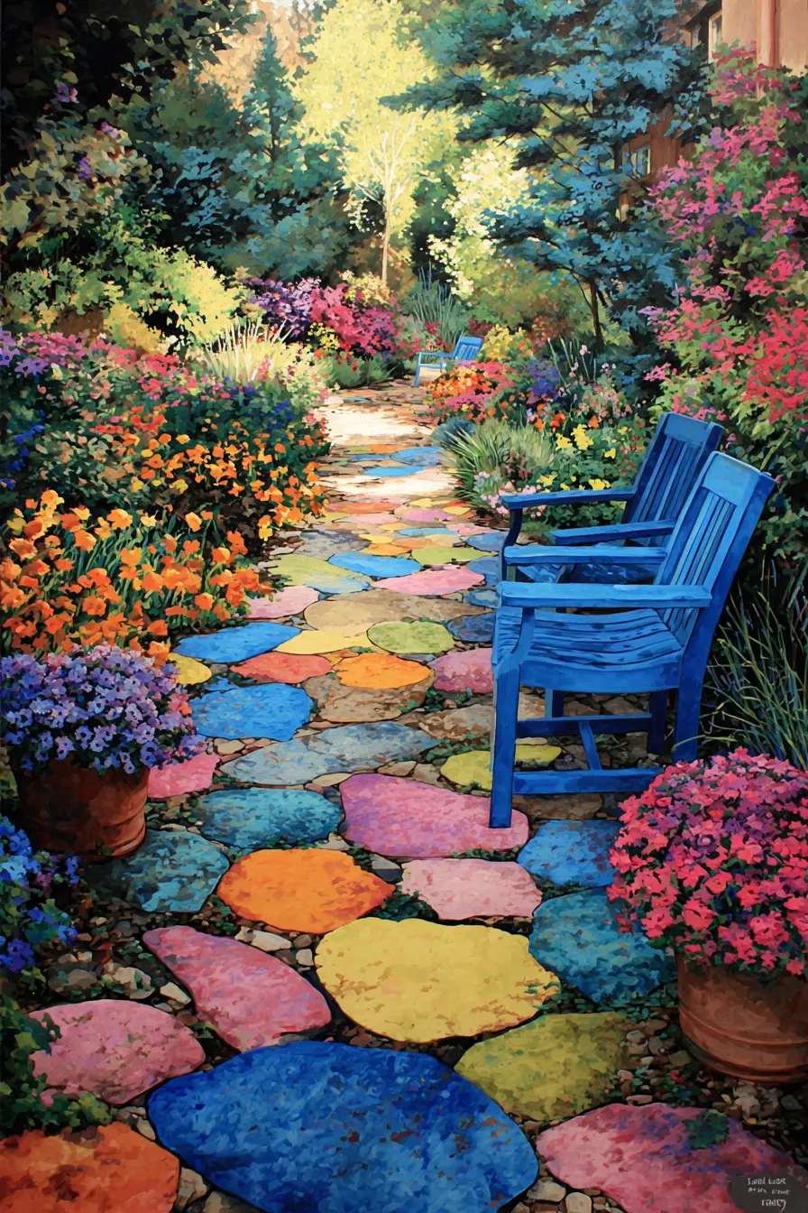 Colorful Stone Borders