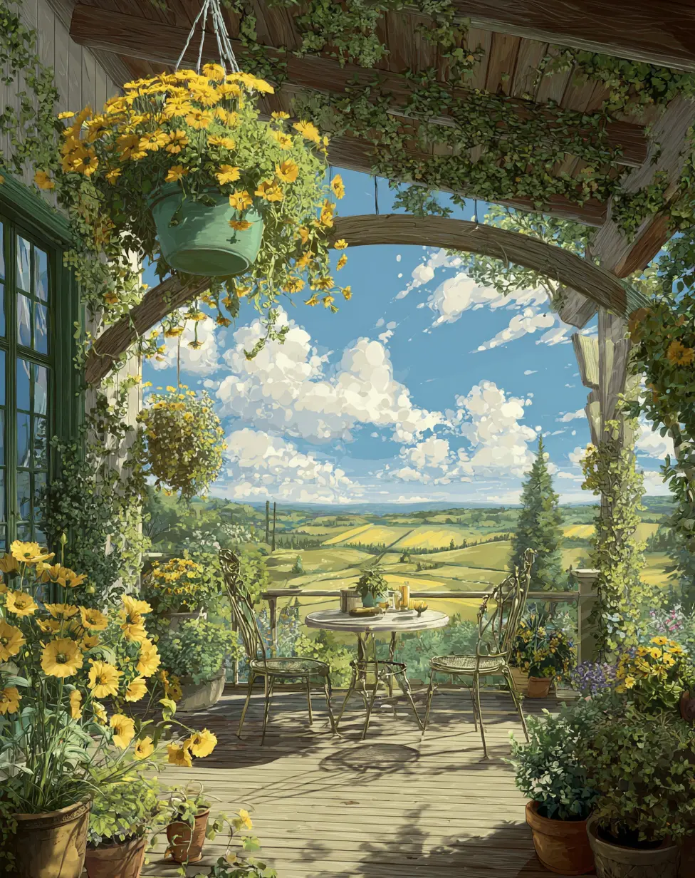 Hanging Basket Trellis