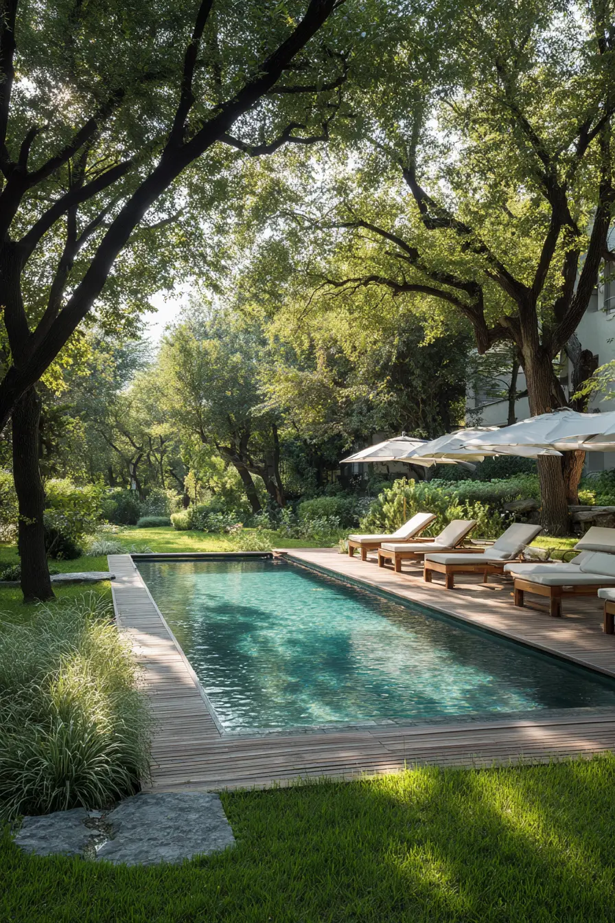 Infinity Edge Semi Inground Pool