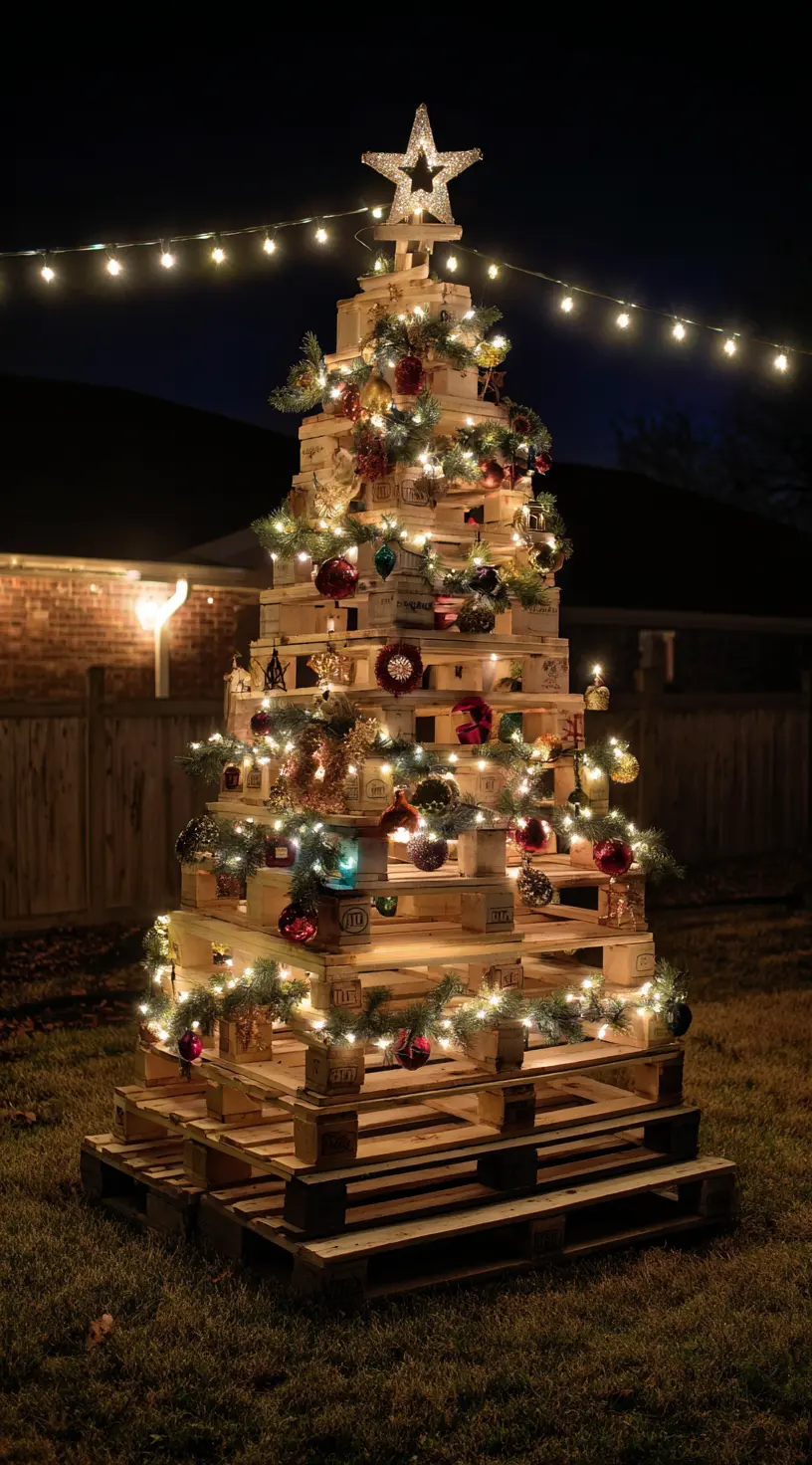 Wooden Pallet Christmas Tree