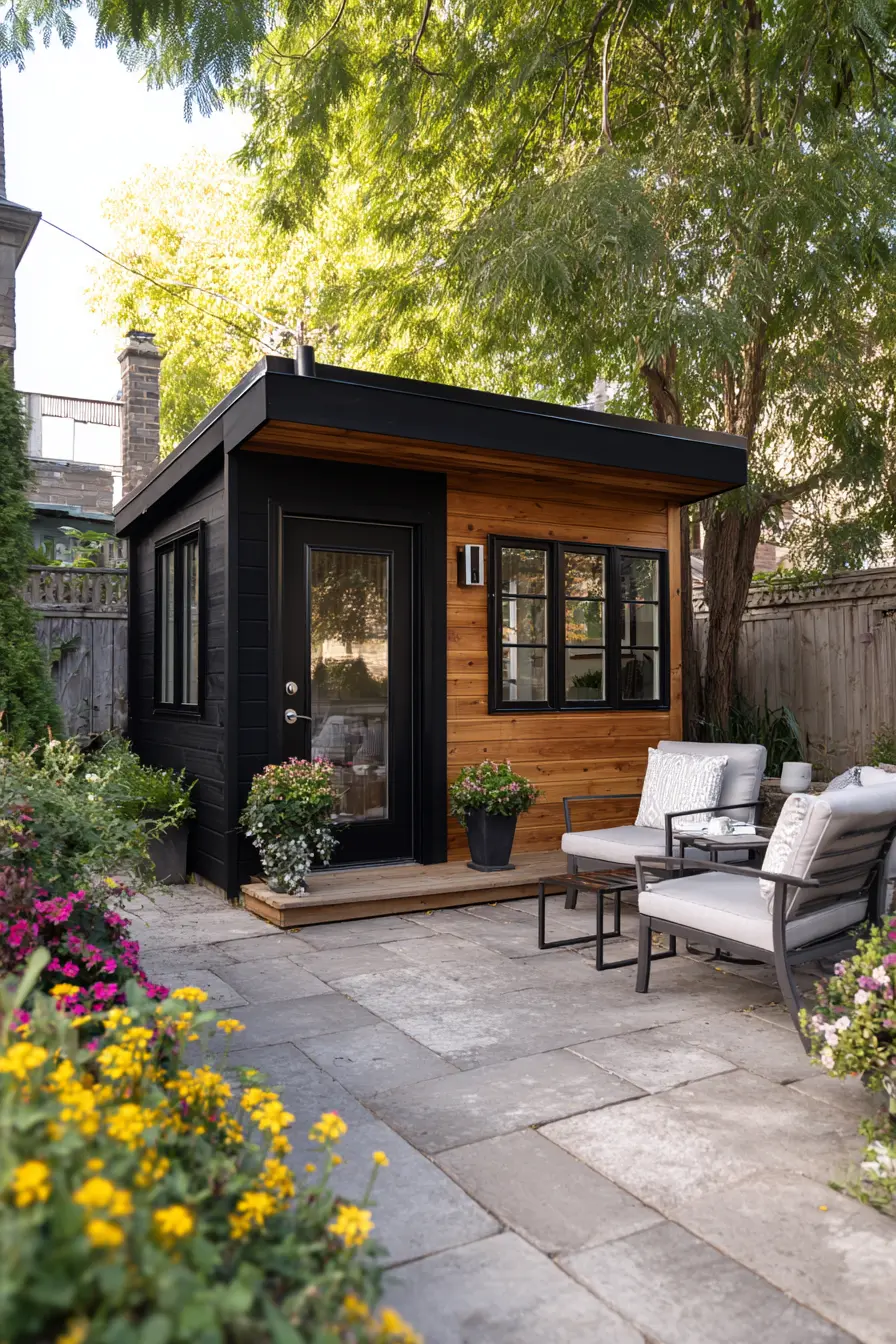 Black Modern Shed
