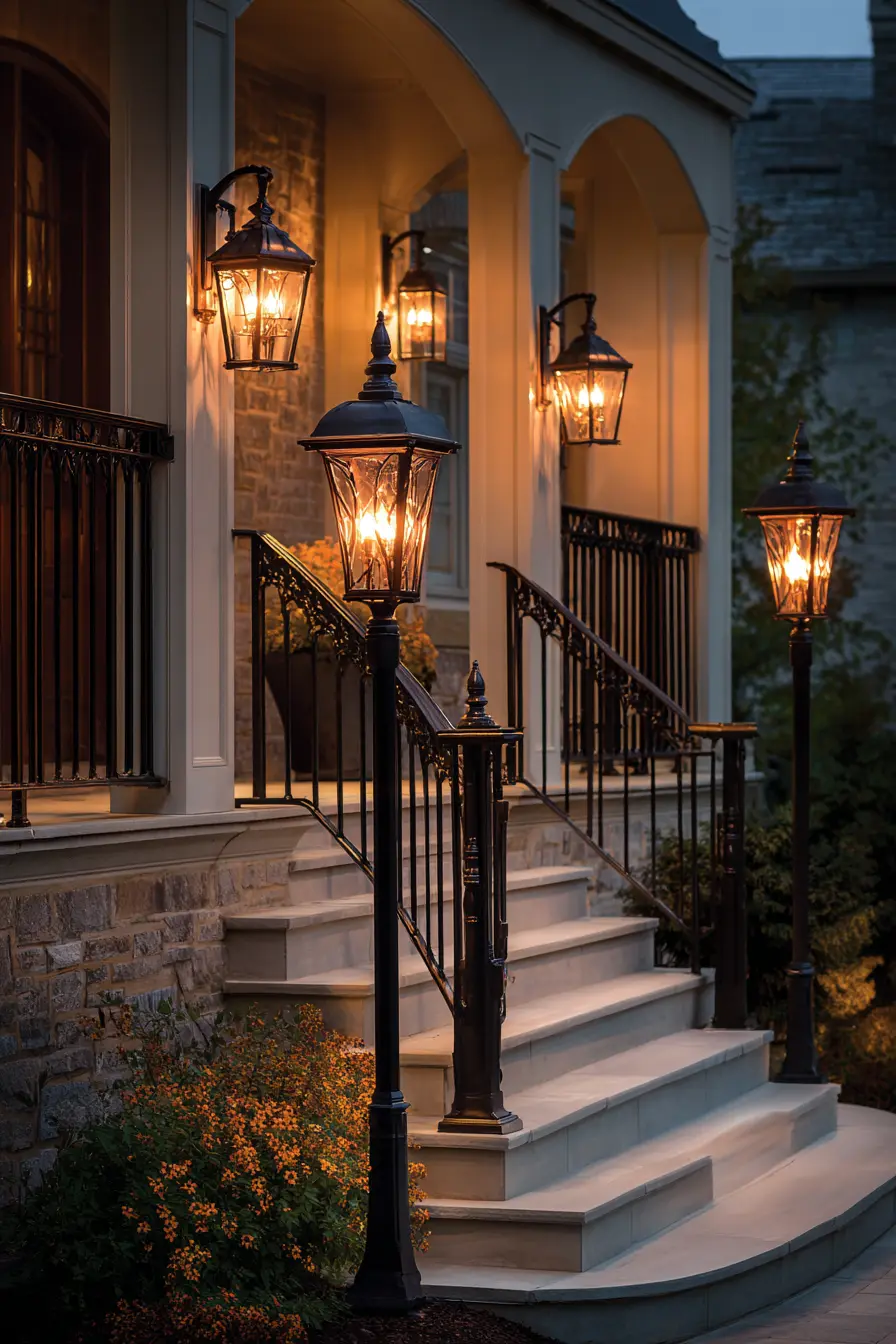 Lantern-Style Post Lights