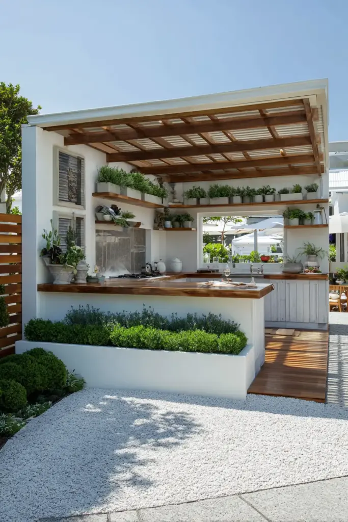 Minimalist Outdoor Kitchen Oasis