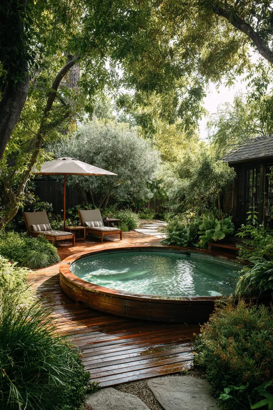 Modern Floating Decks for Above-Ground Pools