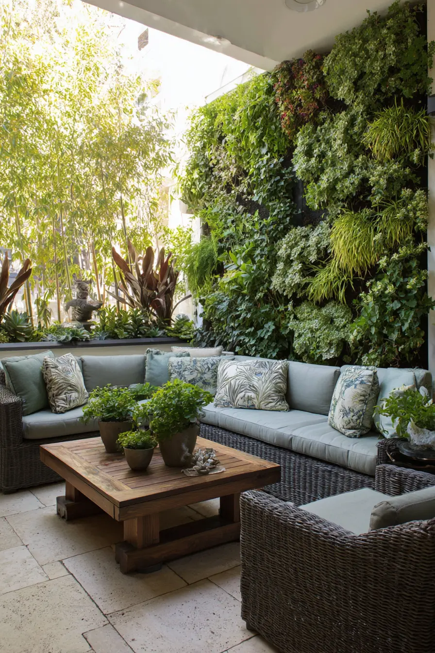Nature-Inspired Patio with Greenery