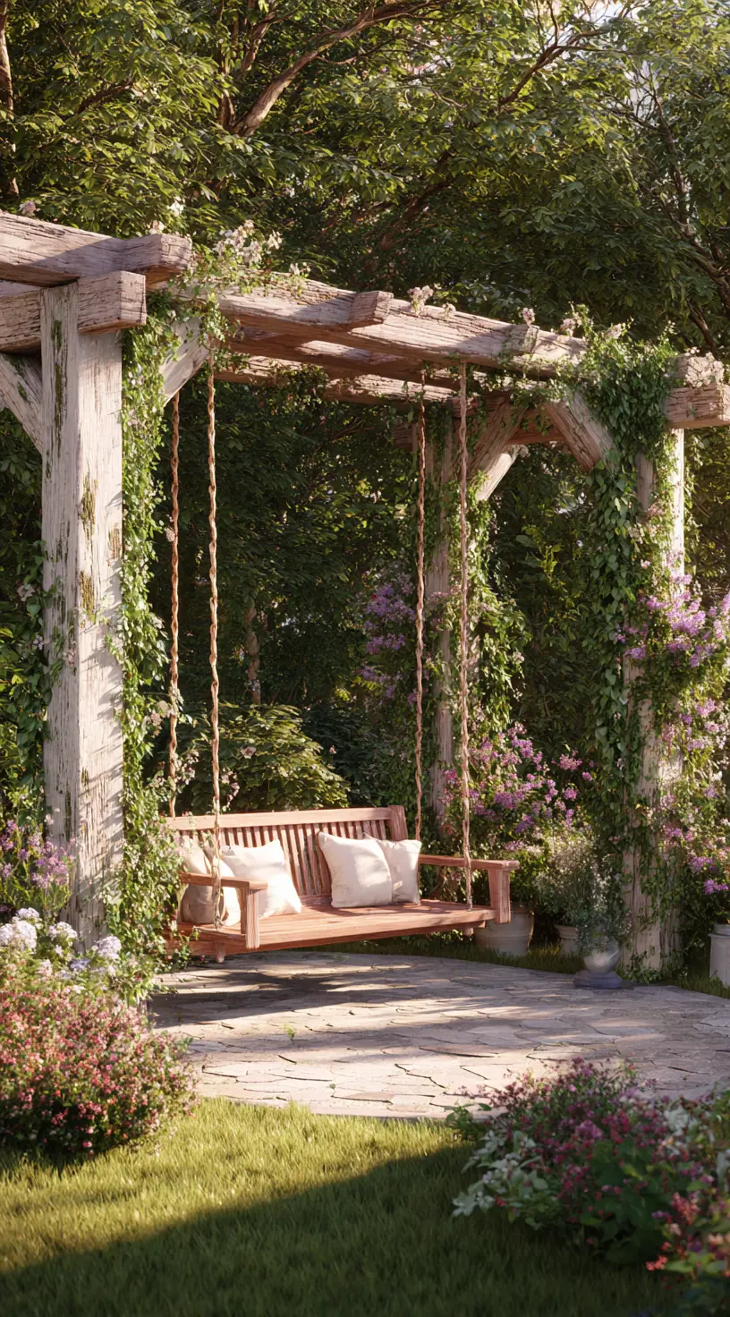 Pergola-Style Swing Frame