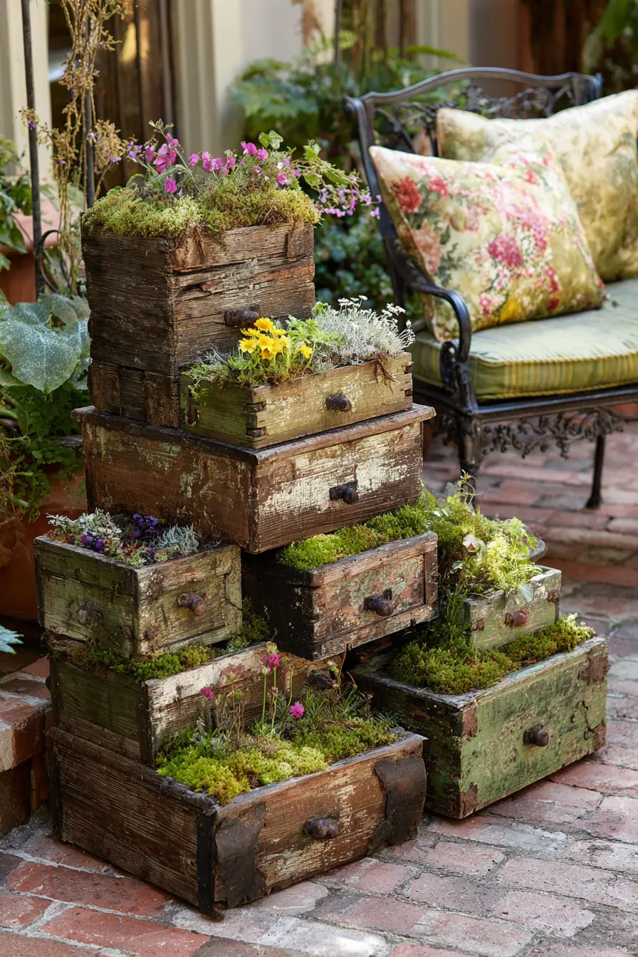 Vintage Drawer Planter