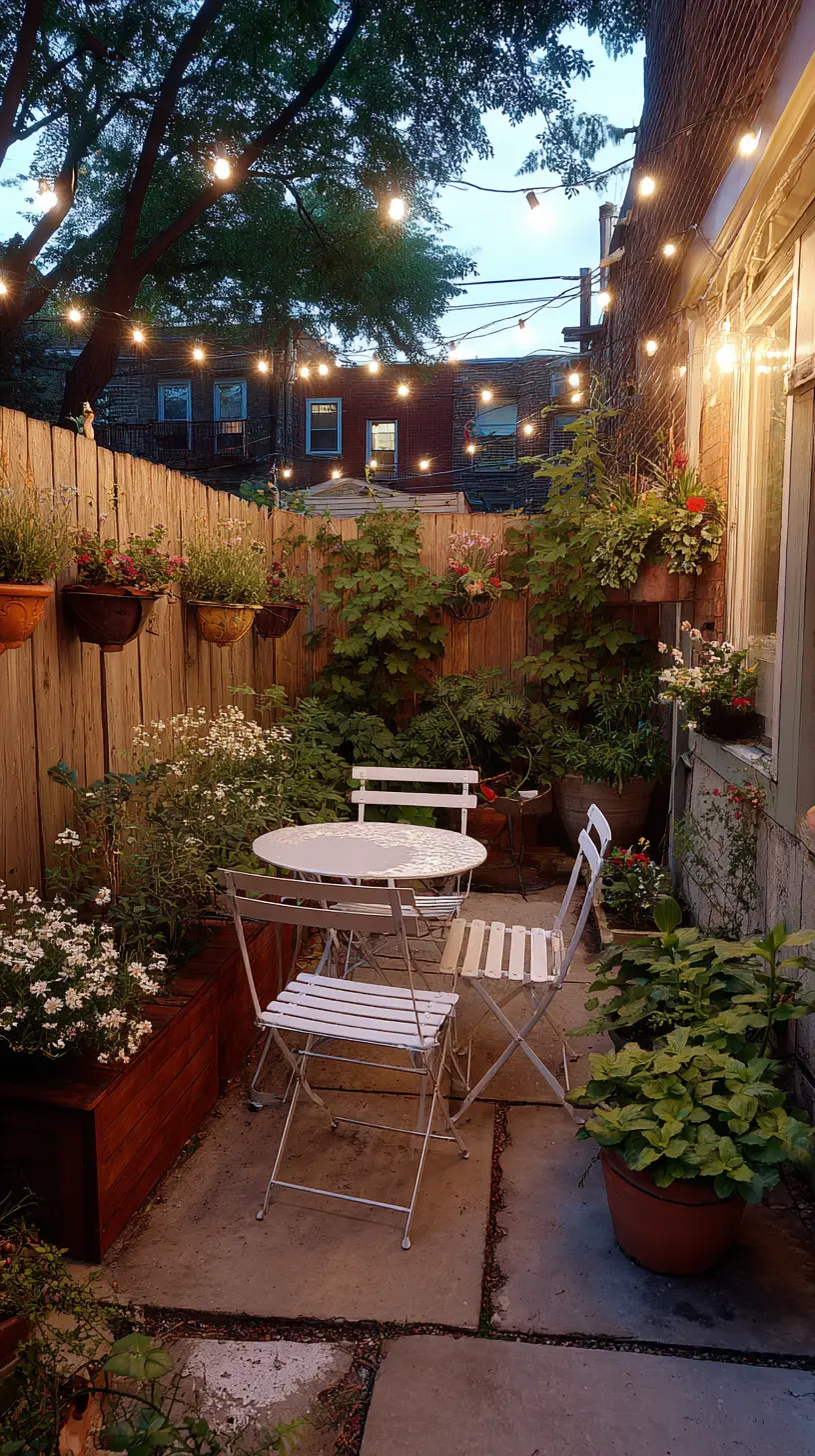 Add String Lights for Evening Ambiance