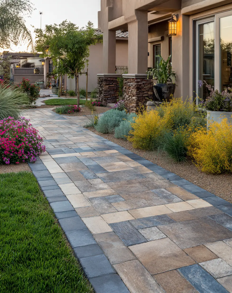Concrete Paver Pathway