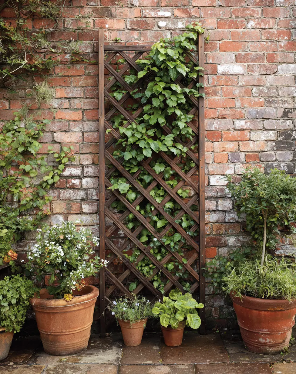 Fan-shaped trellis