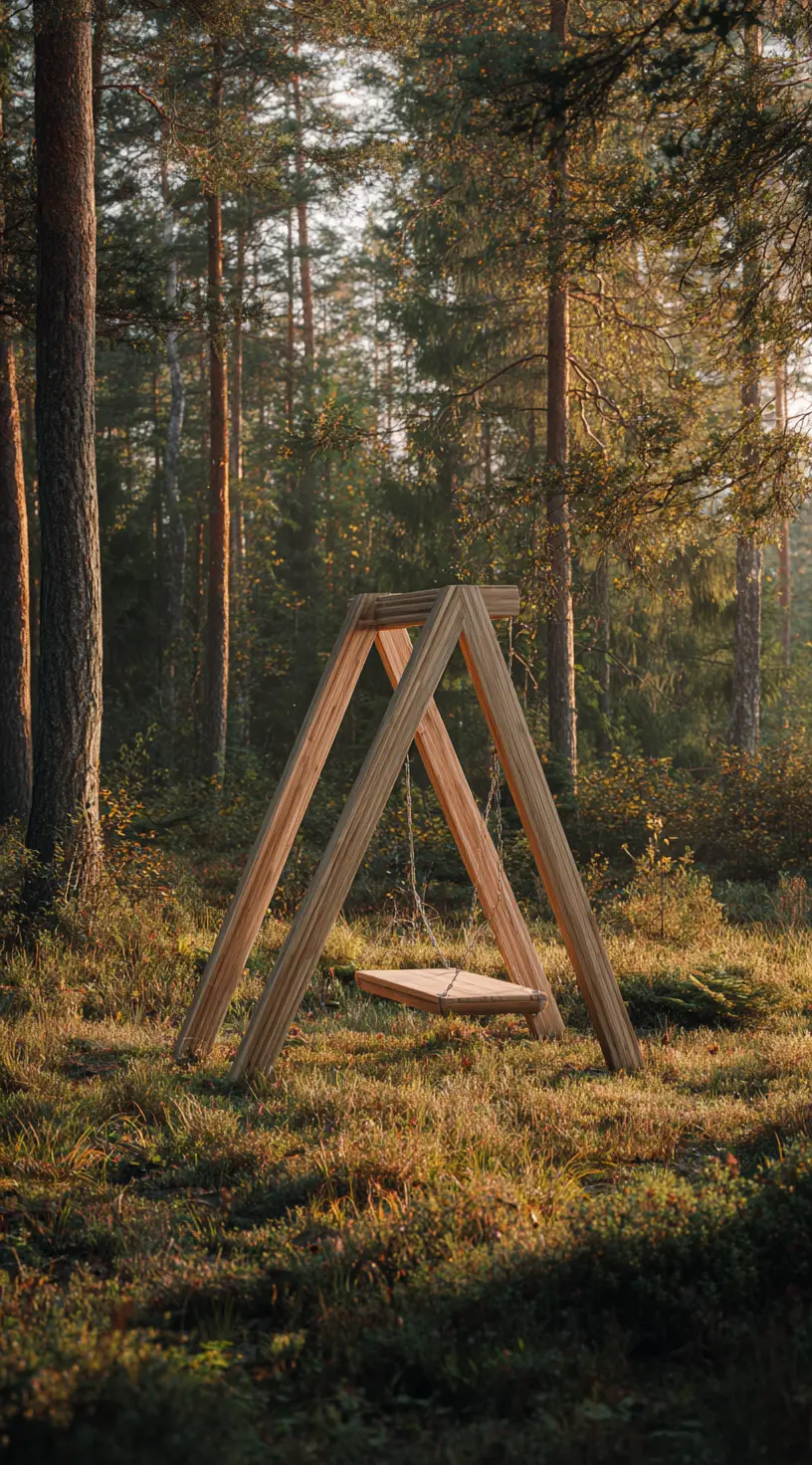 Tripod-Style Swing Set