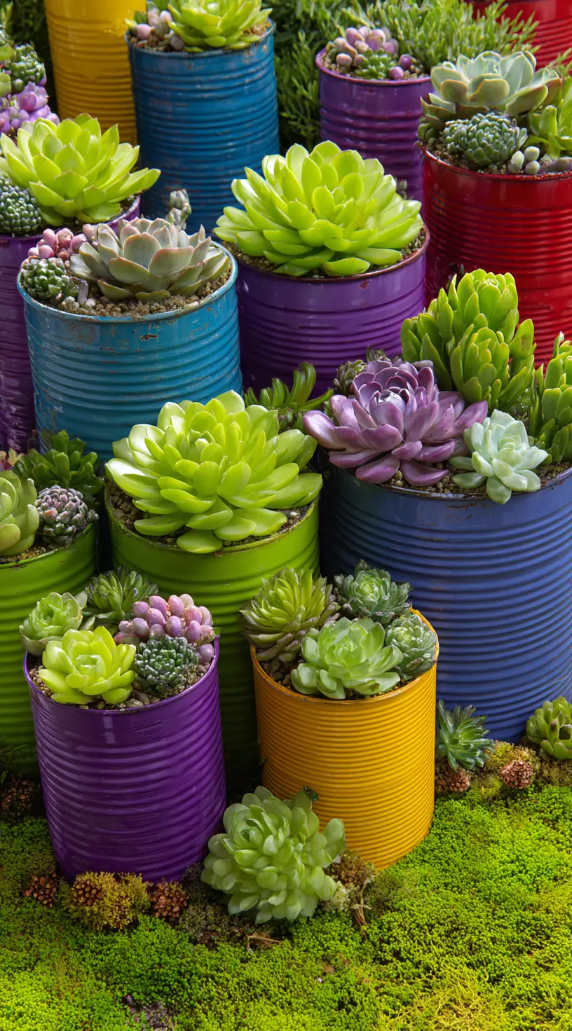 Upcycle Tin Cans into Planters
