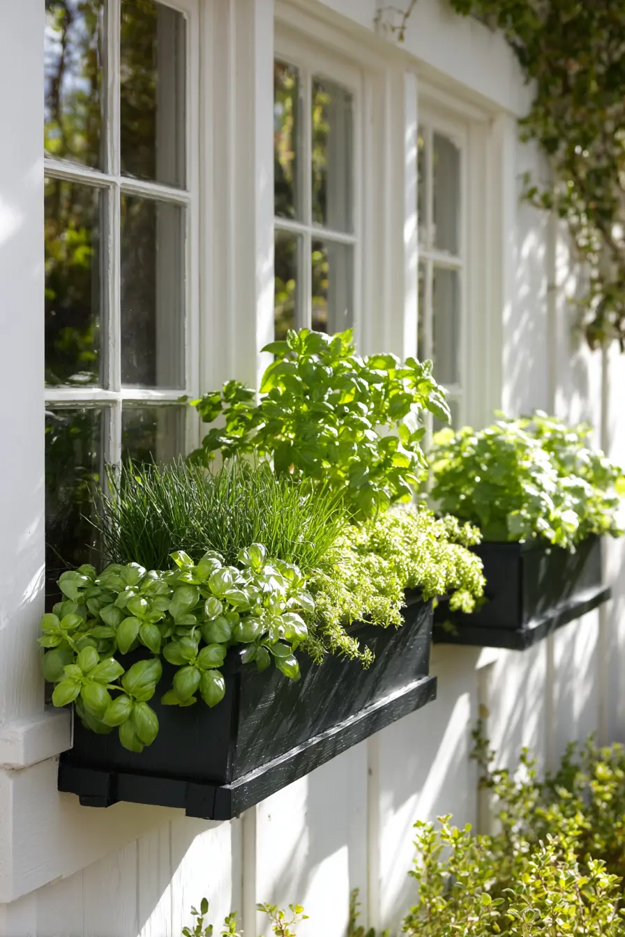 Window Box Herb Kitchen Garden