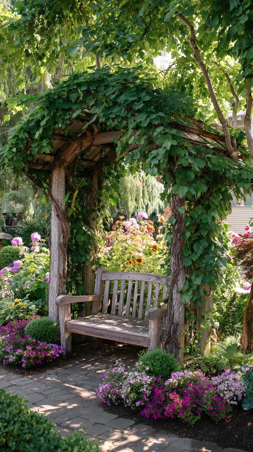 Build a Pergola or Arbor for Shade and Structure