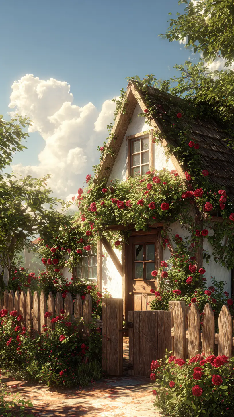 Cottage-Style Rose Garden