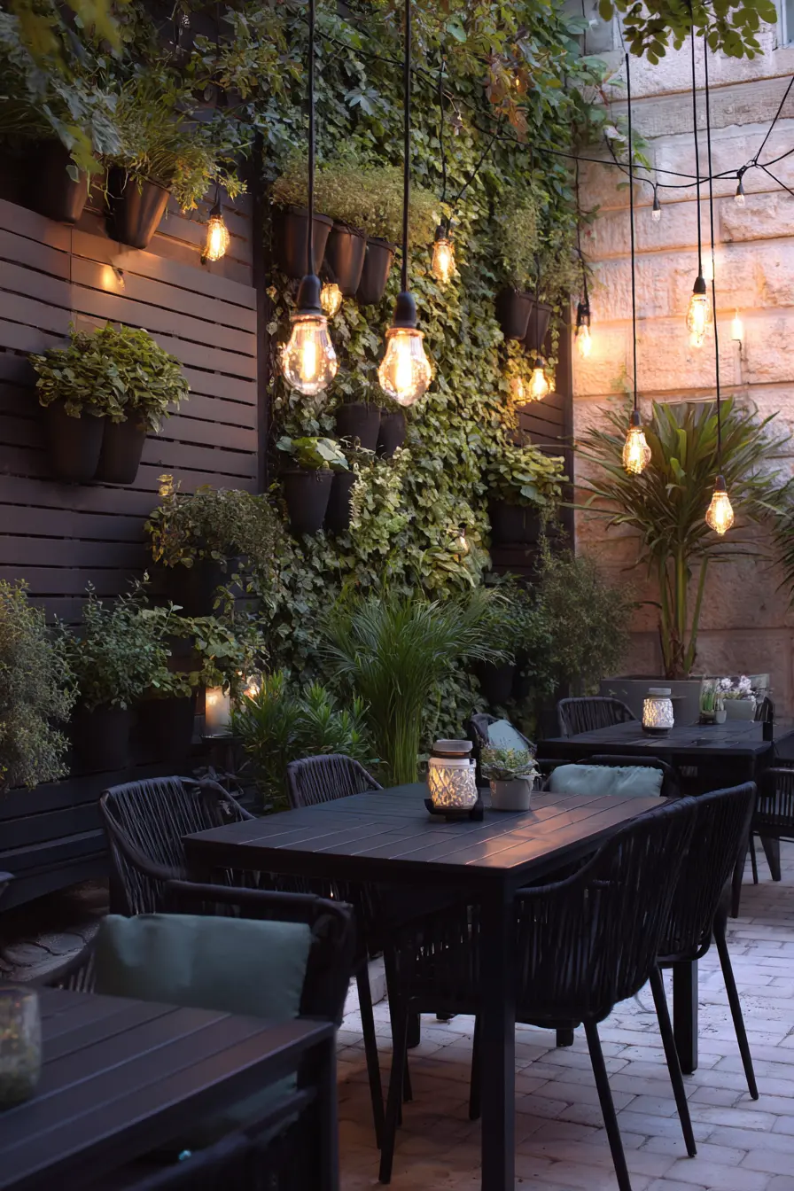 Industrial-Chic Metal Shades with Edison Bulbs