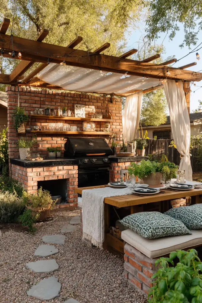Inviting Outdoor Culinary Retreat