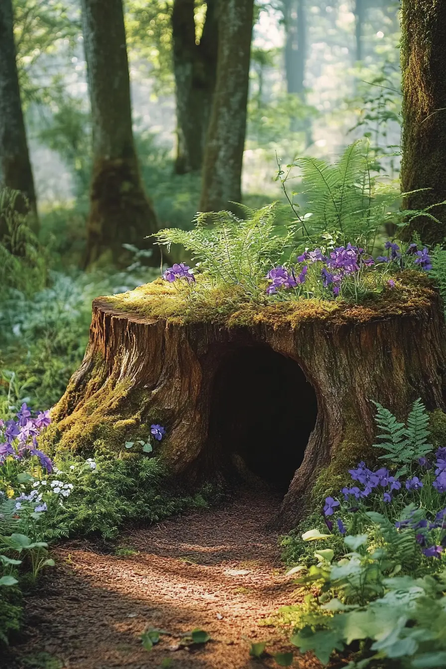 Tree Stump Planter