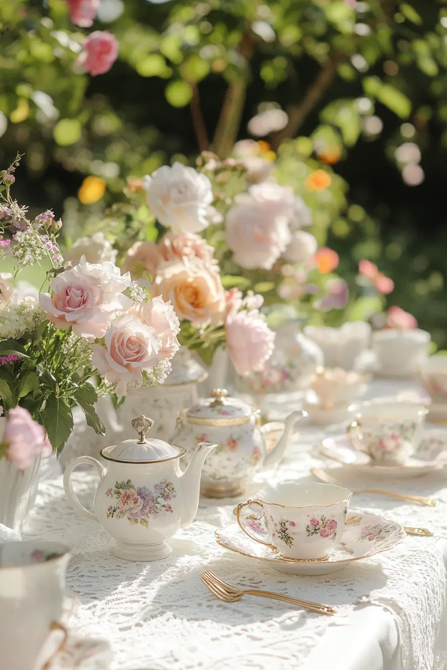 Vintage Tea Garden Table