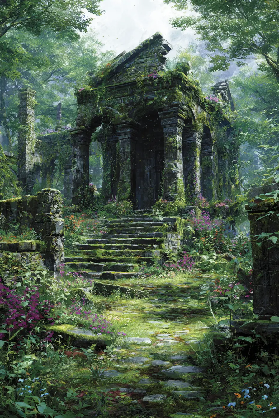 Ancient-Style Ruin Decoration