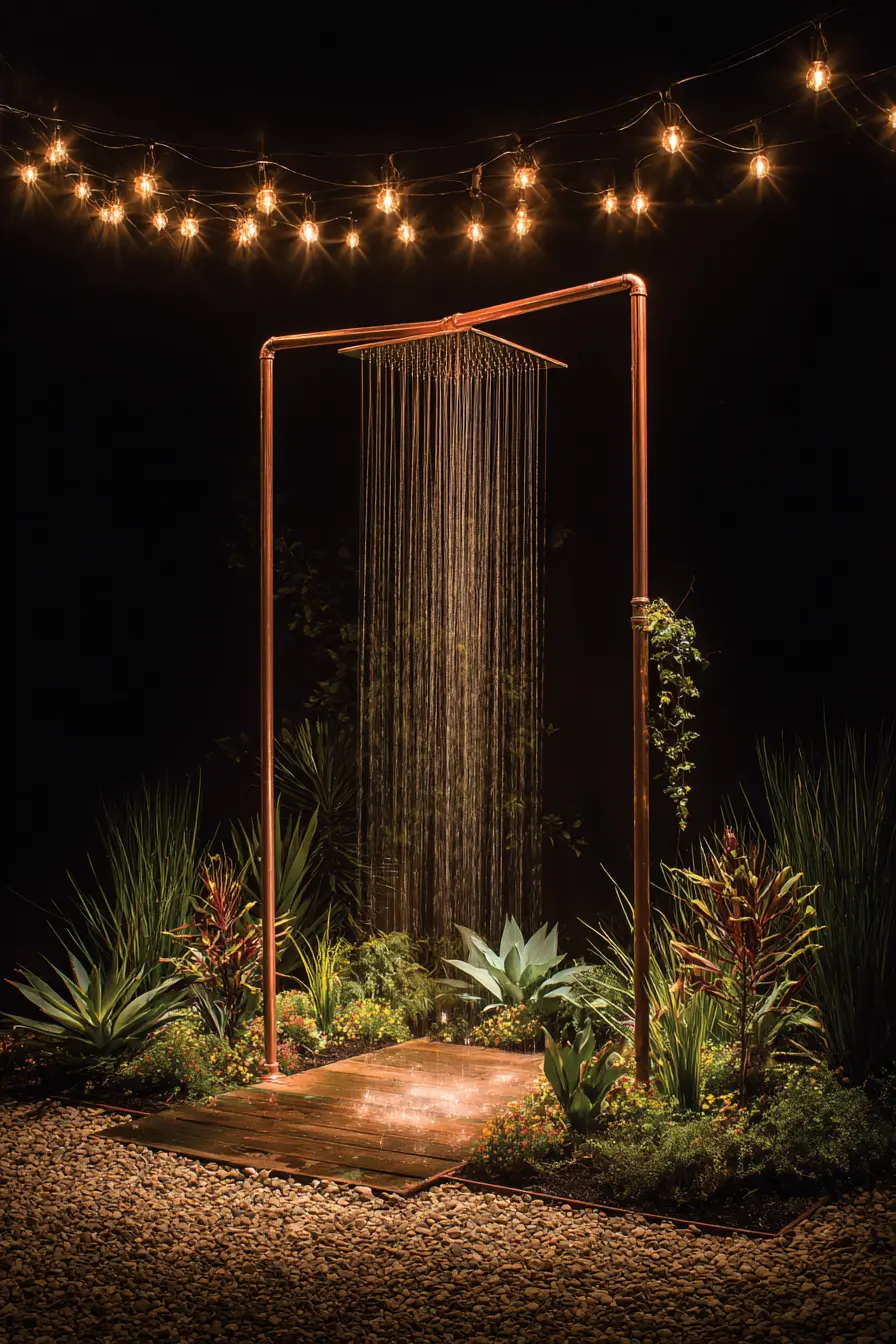Copper Pipe Water Curtain