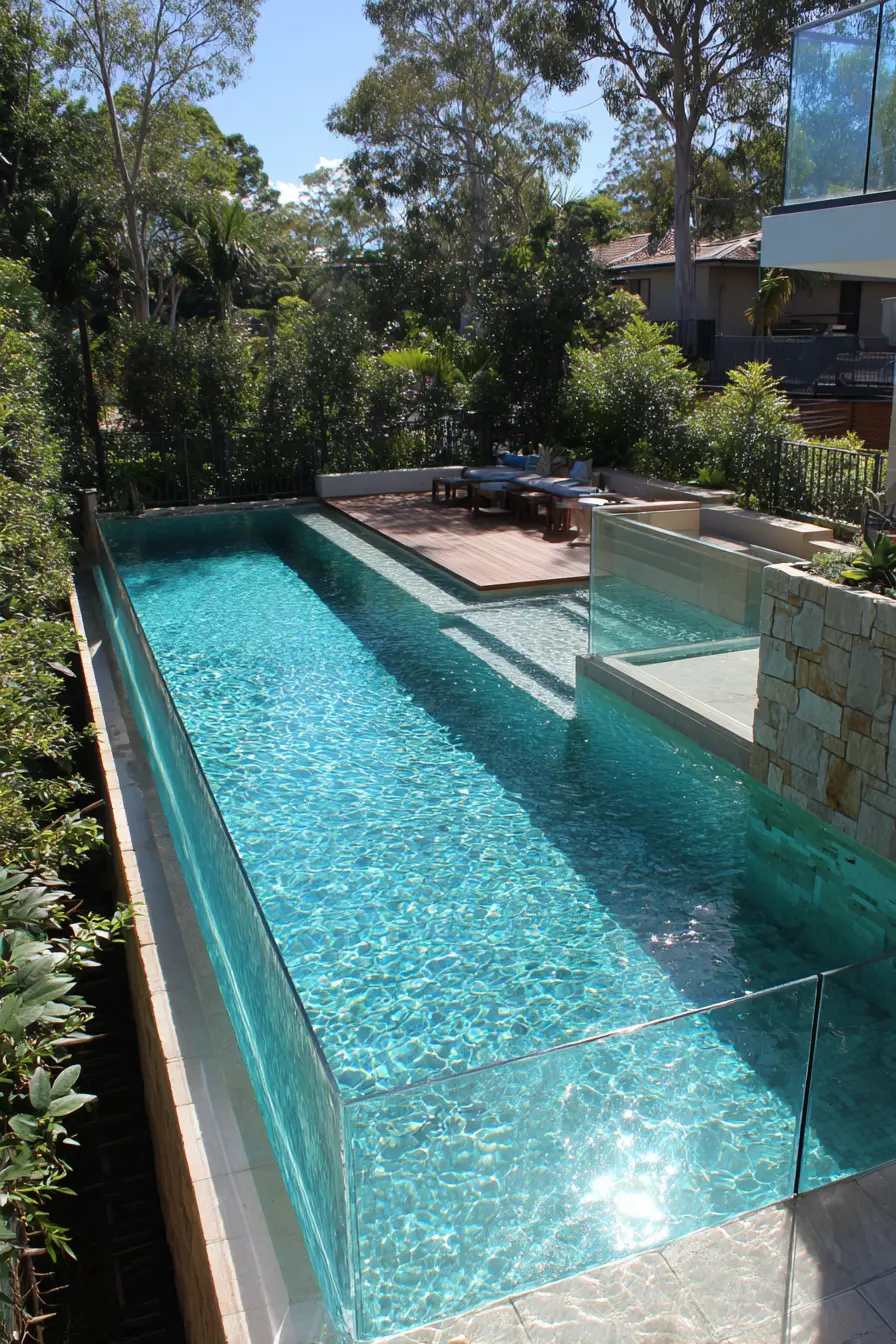 Glass-Edge Pool for a Luxurious Touch