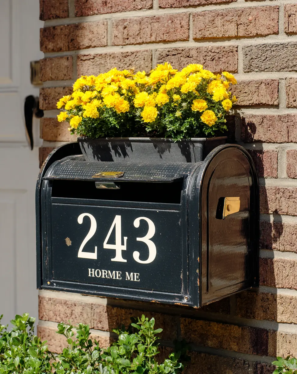 Mailbox with Planter