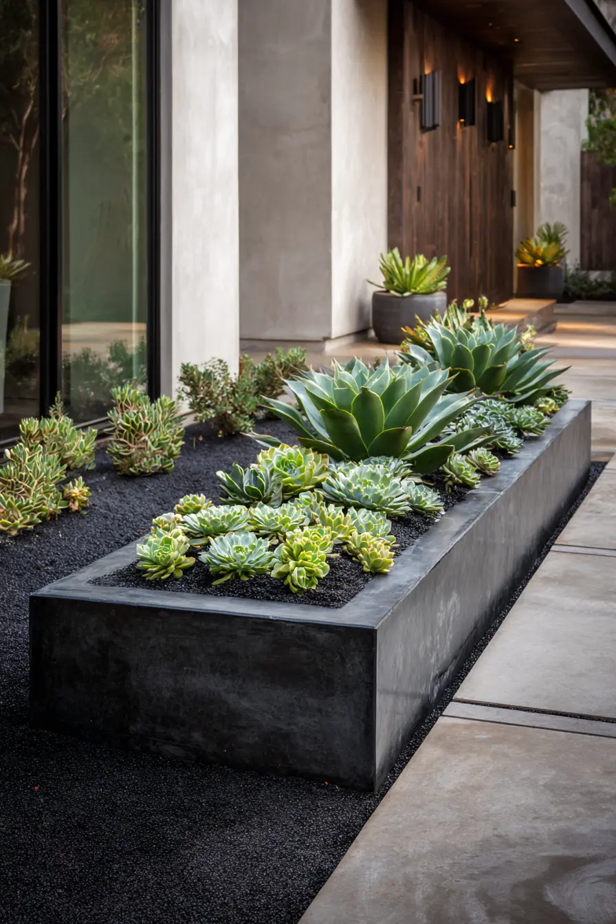 Modern Concrete Slab Bed
