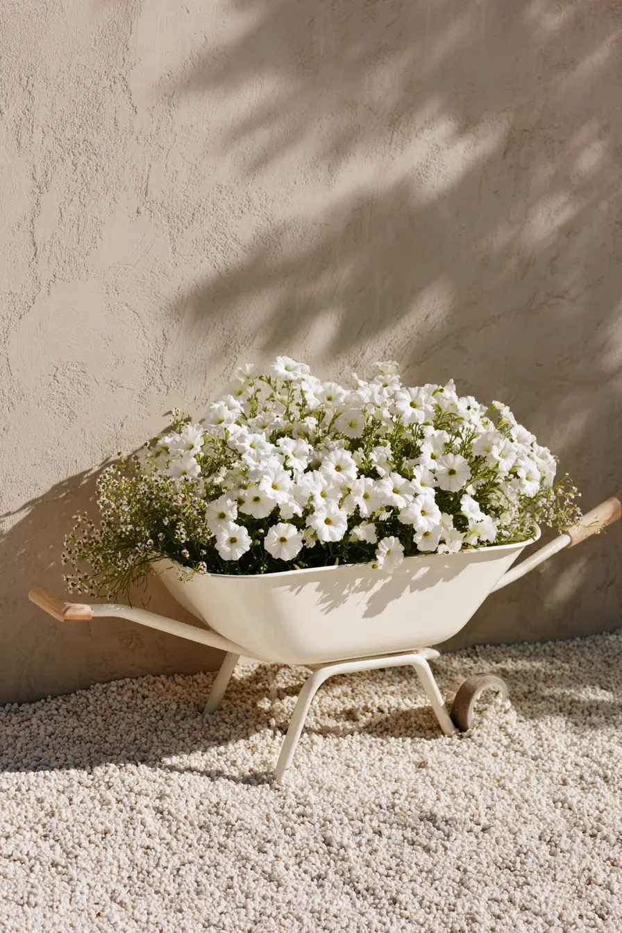 Monochrome White Garden