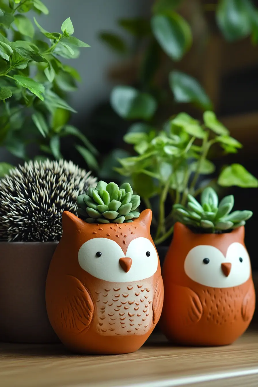 Whimsical Animal Planters