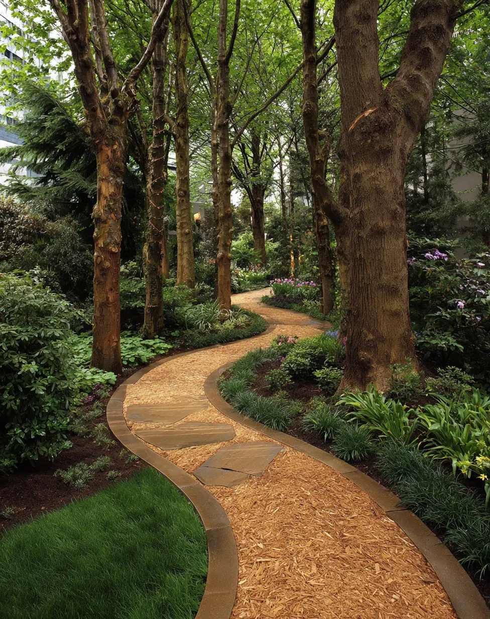 Wood Chip Pathway