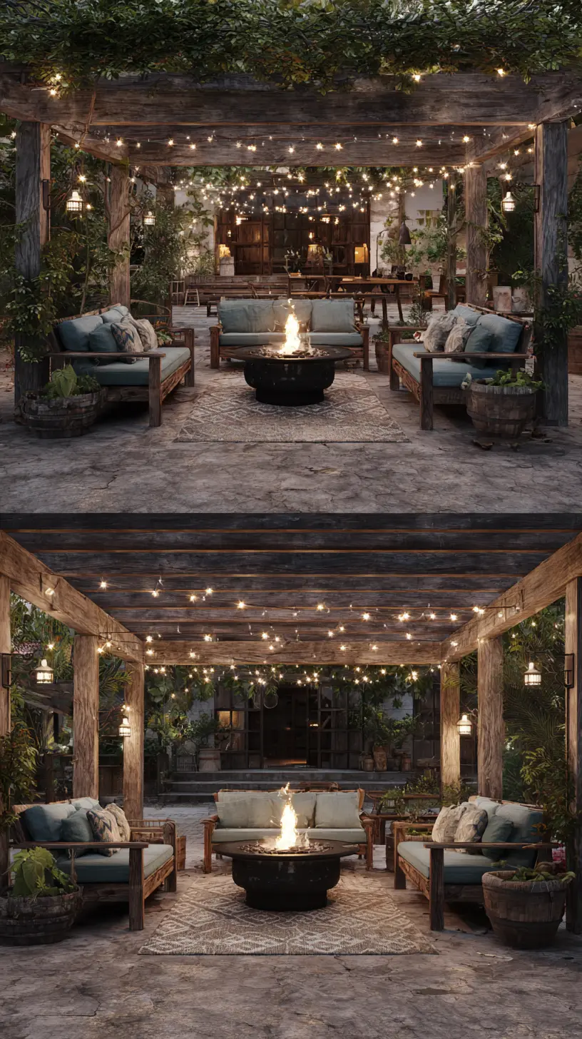 Build a Covered Firepit Area for Year-Round Enjoyment