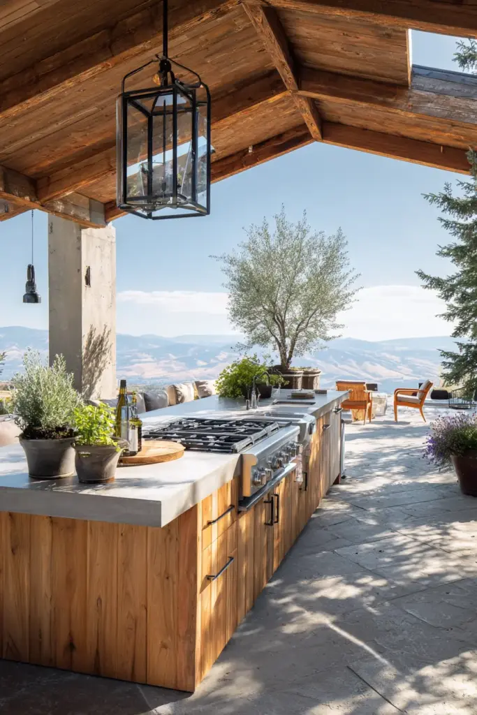 Contemporary Outdoor Cooking Oasis