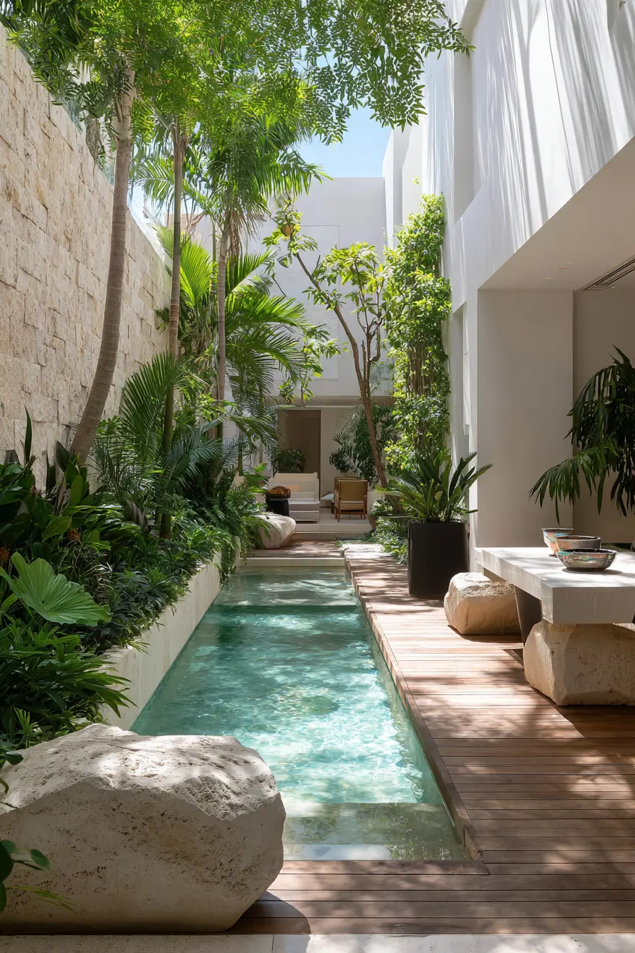 Cozy Corner Decks with Built-In Planters