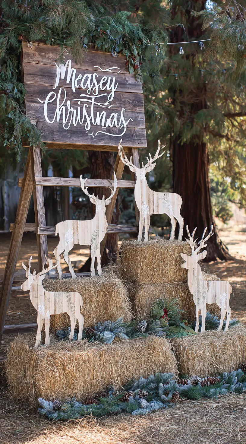 Reindeer Silhouettes from Cardboard or Plywood