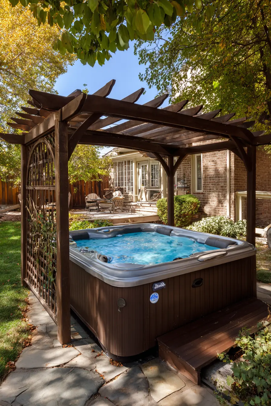Spa with a Pergola or Gazebo