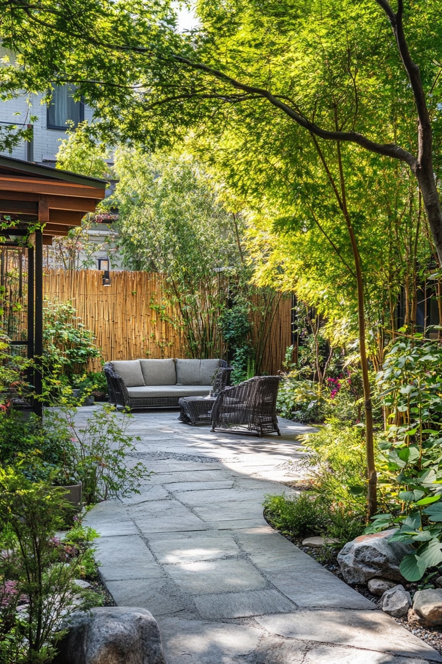 Bamboo Fencing for Natural Seclusion