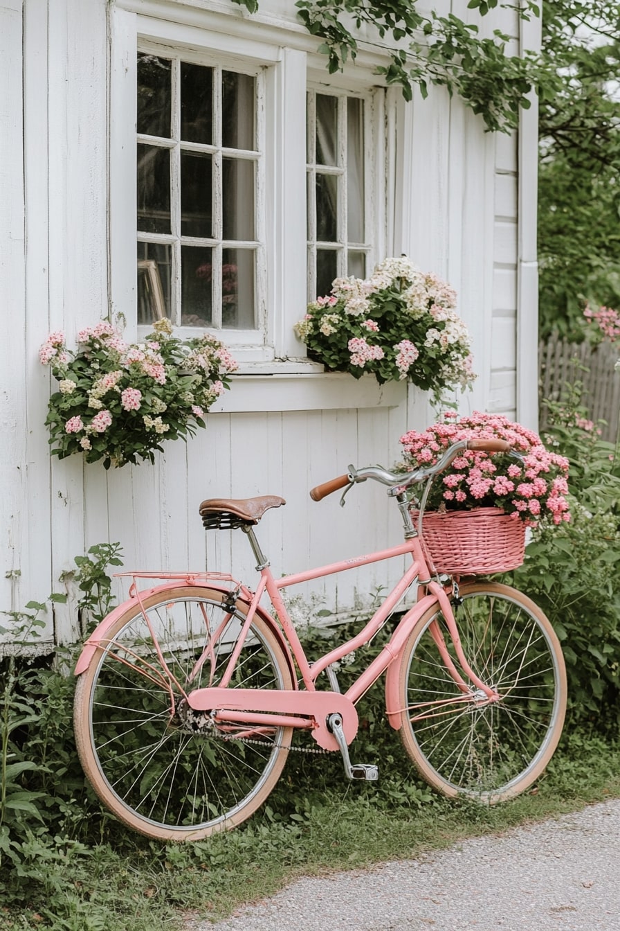 Bicycle Planter Display