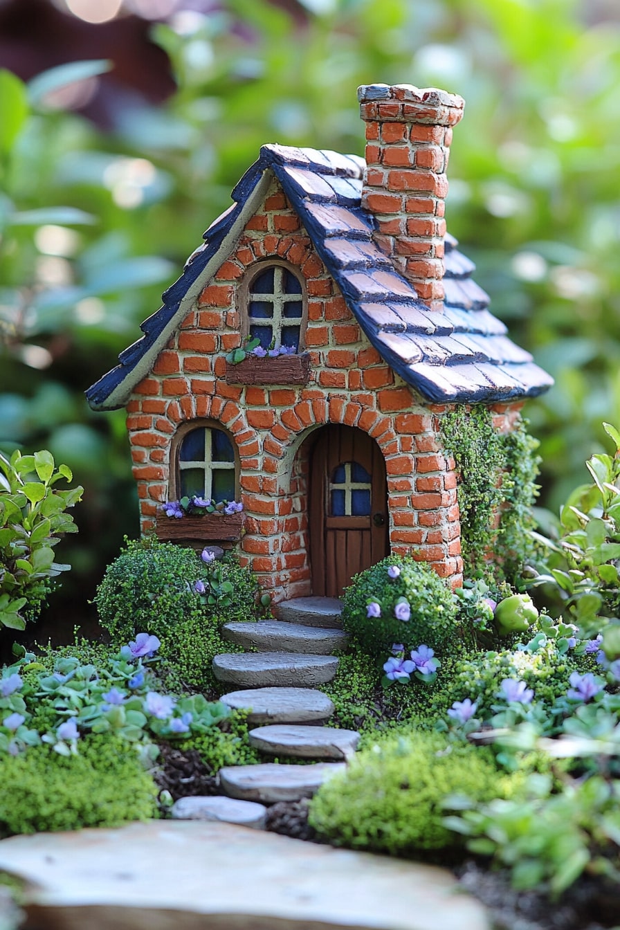 “Brick” Fairy Garden House