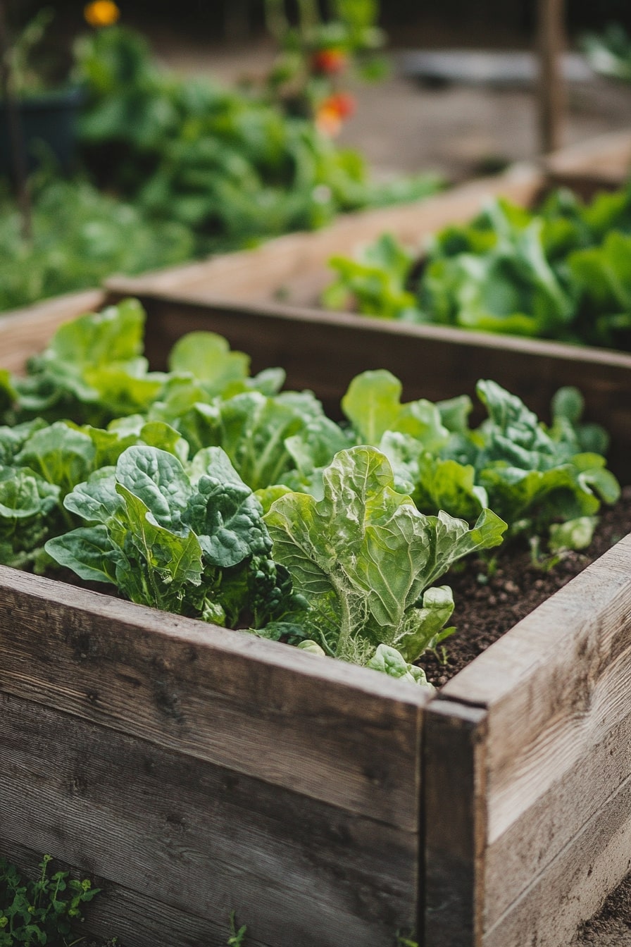 Rustic Wooden Raised Bed
