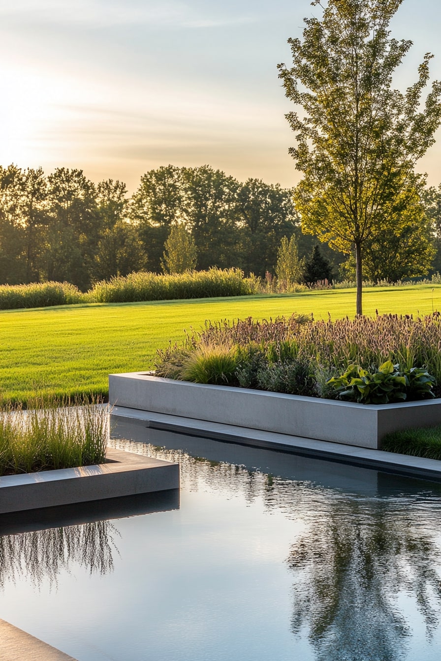 Built-In Planter Walls