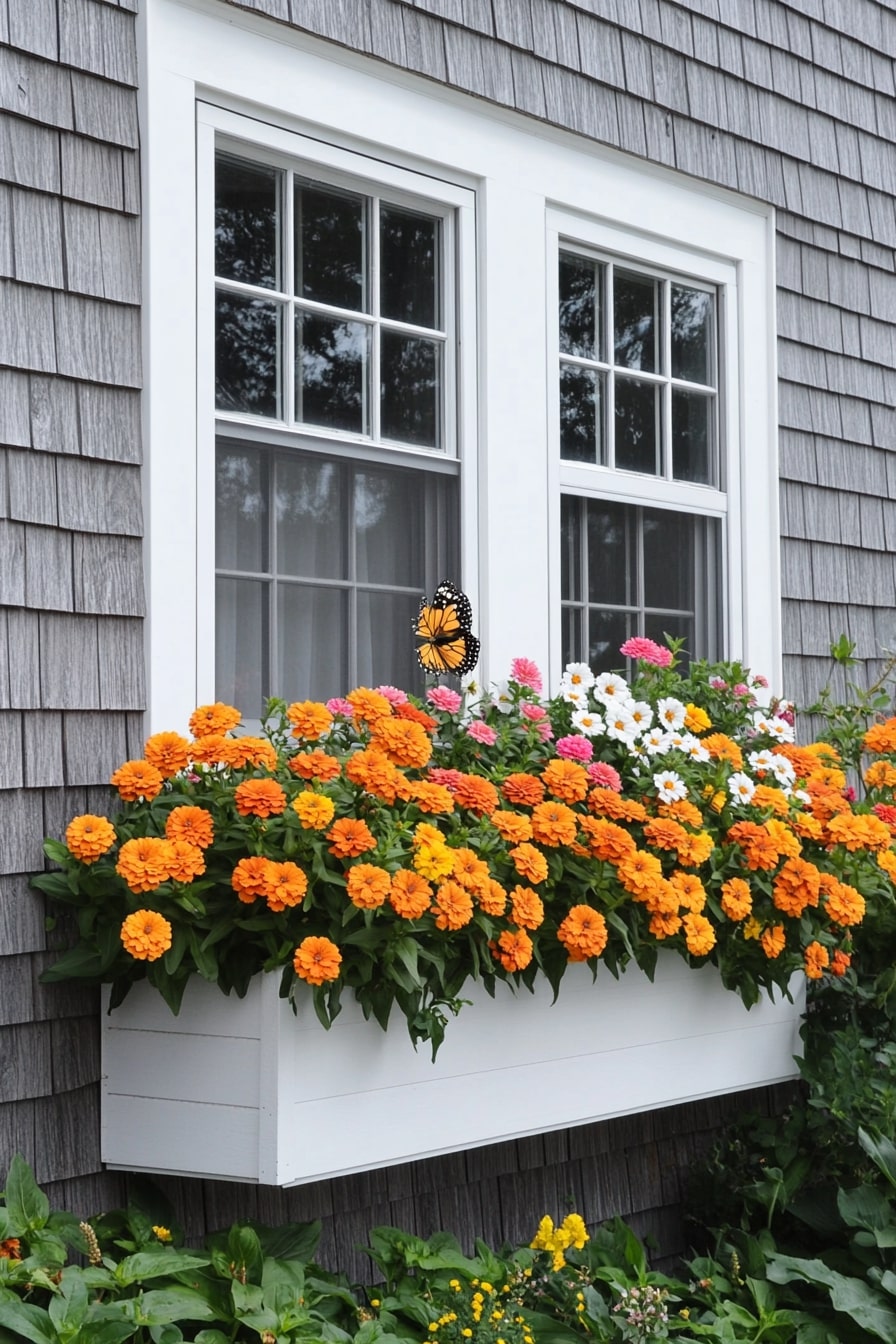 Butterfly-Attracting Window Boxes