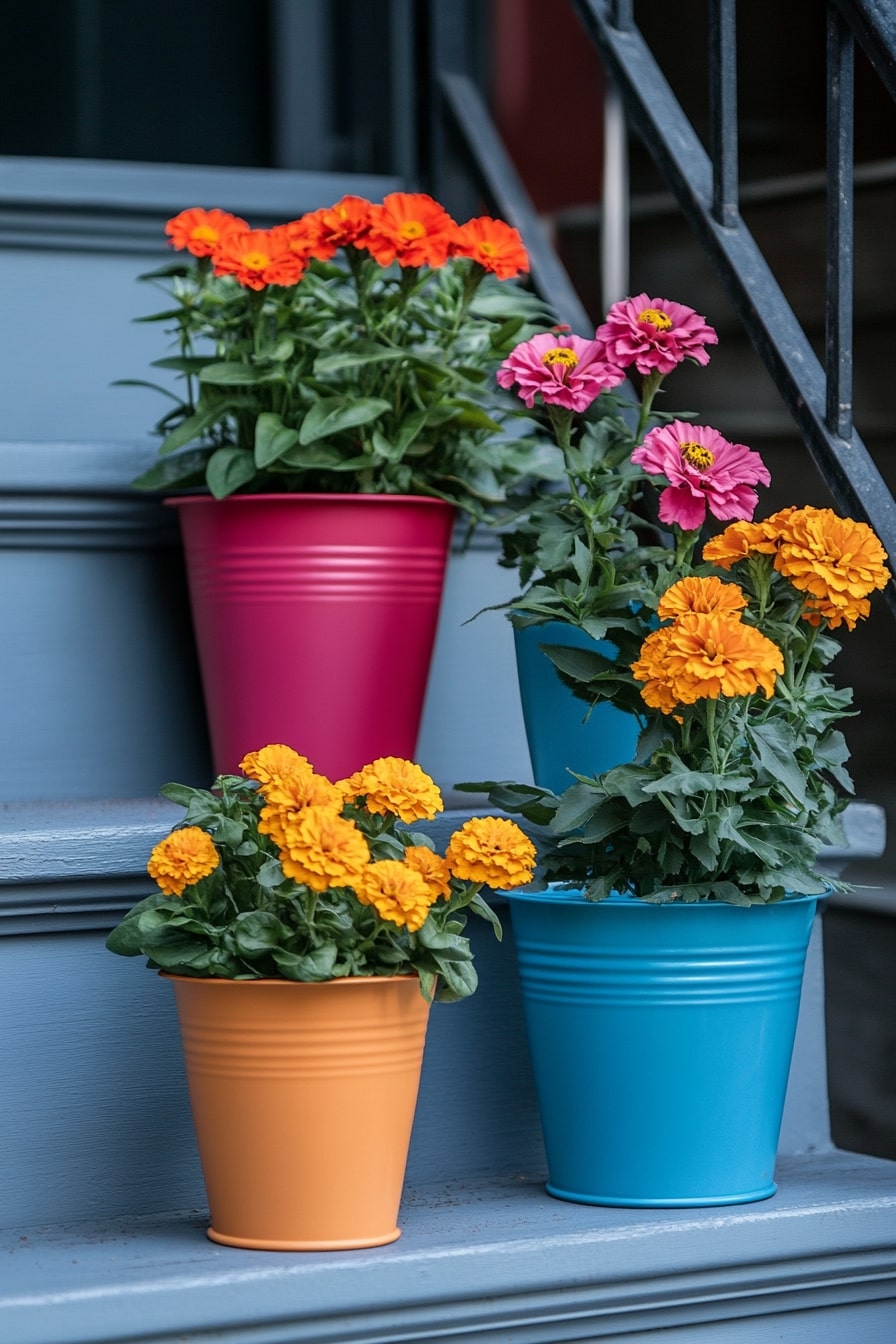  Colorful Paint Can Pots
