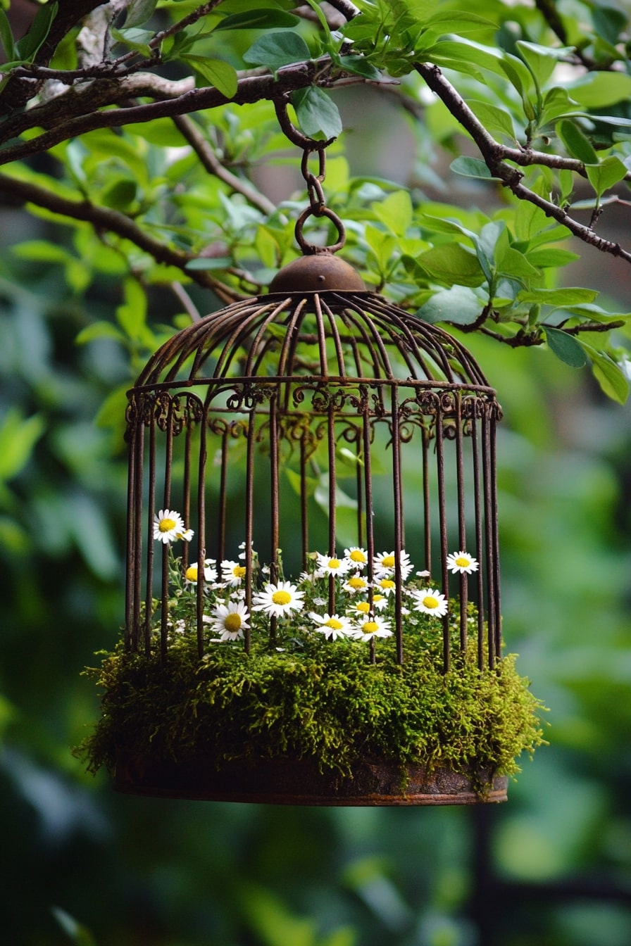 Creative Bird Cage Gardens