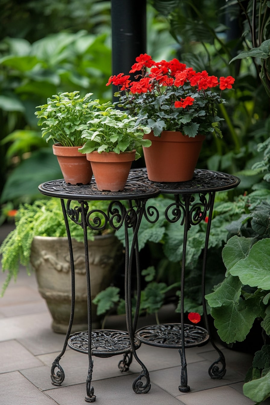 Decorative Iron Plant Stands